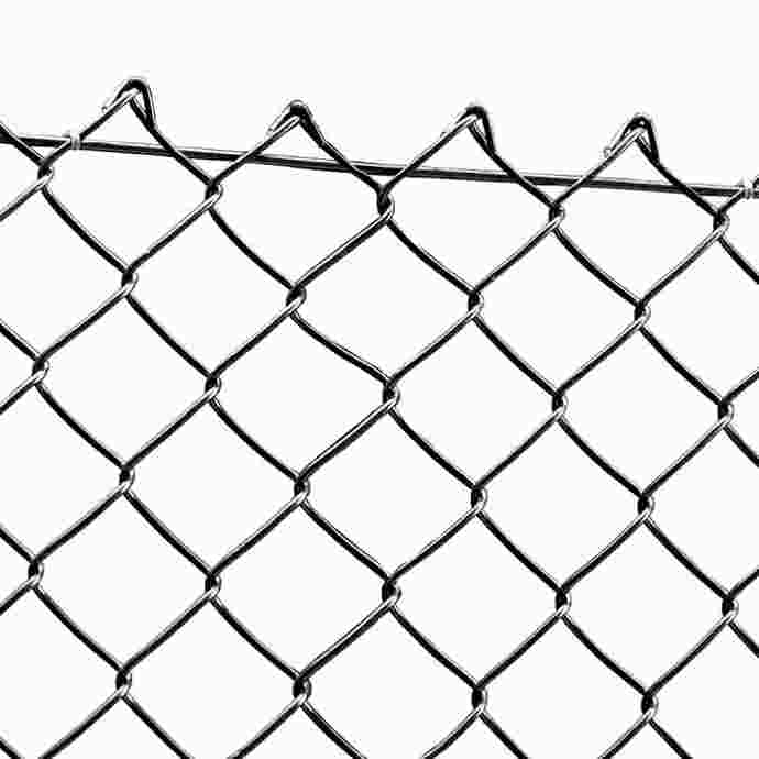 diamond mesh fence with straining wire