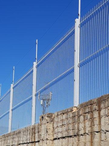 Clear view fence security fencing system