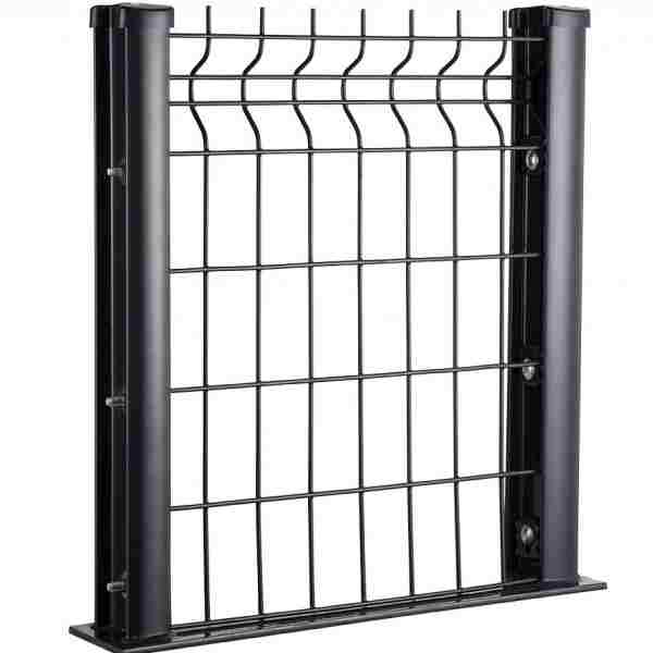 clear view fencing parkland low density powder coated black grey anthracite
